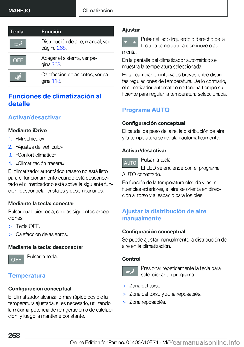 BMW X3 2021  Manuales de Empleo (in Spanish) �T�e�c�l�a�F�u�n�c�i�