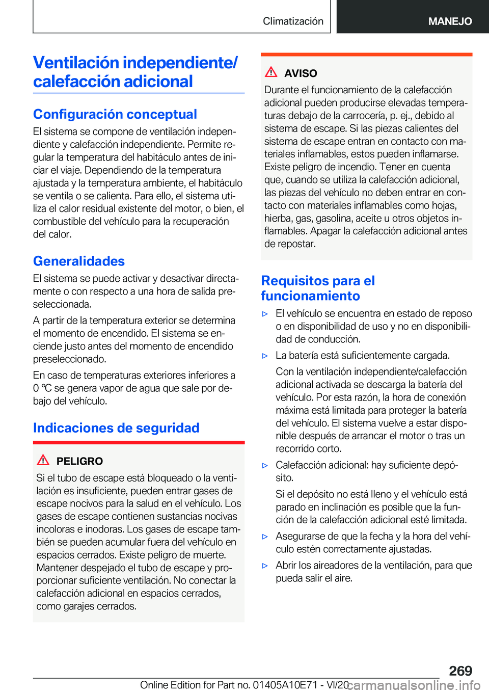 BMW X3 2021  Manuales de Empleo (in Spanish) �V�e�n�t�i�l�a�c�i�
