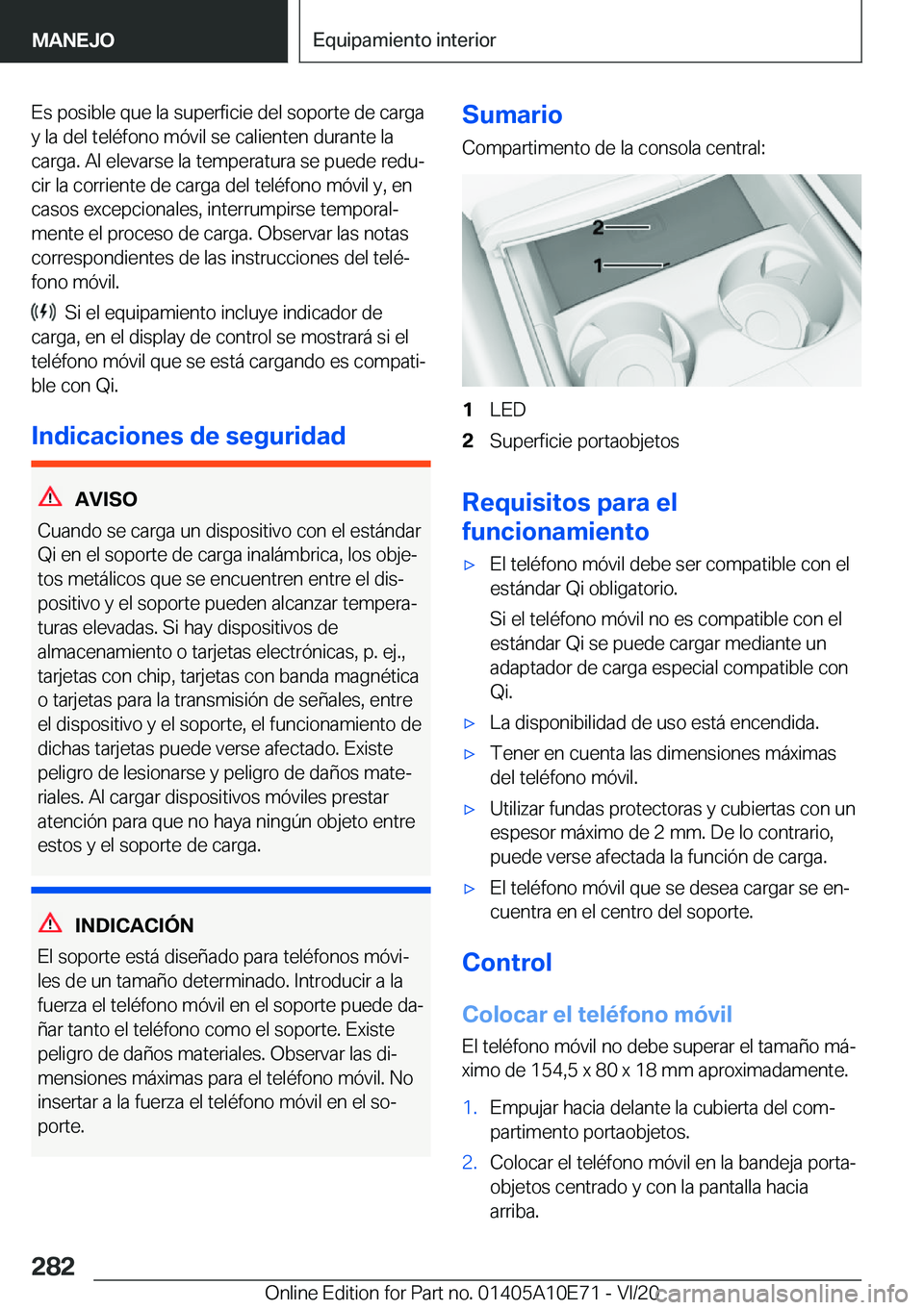 BMW X3 2021  Manuales de Empleo (in Spanish) �E�s��p�o�s�i�b�l�e��q�u�e��l�a��s�u�p�e�r�f�i�c�i�e��d�e�l��s�o�p�o�r�t�e��d�e��c�a�r�g�a
�y��l�a��d�e�l��t�e�l�
