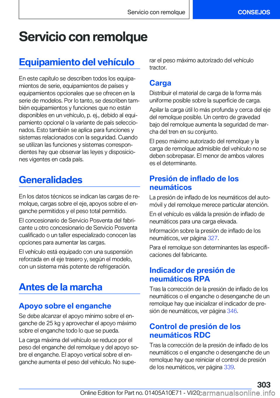 BMW X3 2021  Manuales de Empleo (in Spanish) �S�e�r�v�i�c�i�o��c�o�n��r�e�m�o�l�q�u�e�E�q�u�i�p�a�m�i�e�n�t�o��d�e�l��v�e�h�
