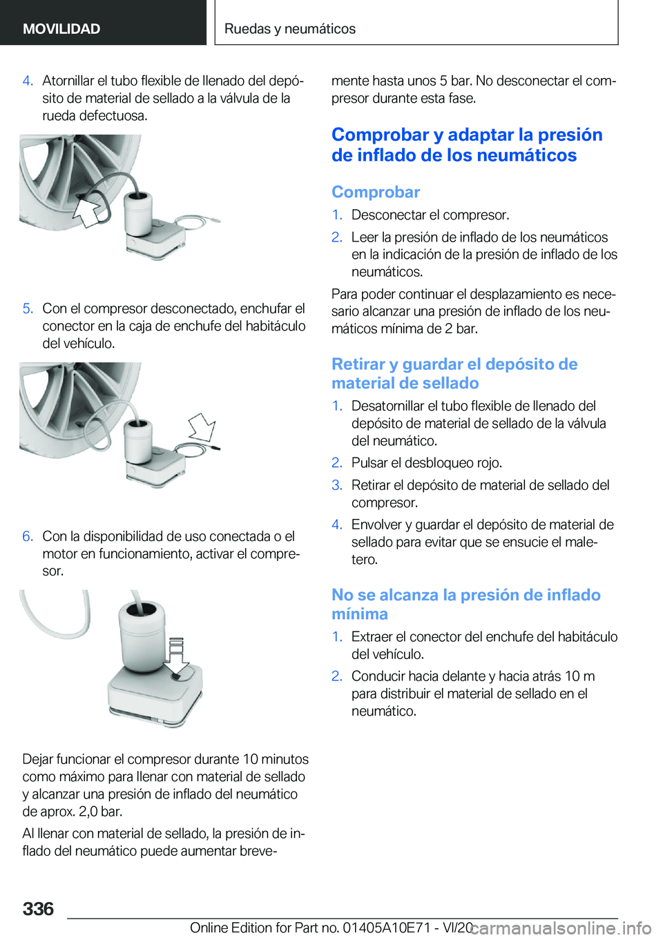 BMW X3 2021  Manuales de Empleo (in Spanish) �4�.�A�t�o�r�n�i�l�l�a�r��e�l��t�u�b�o��f�l�e�x�i�b�l�e��d�e��l�l�e�n�a�d�o��d�e�l��d�e�p�