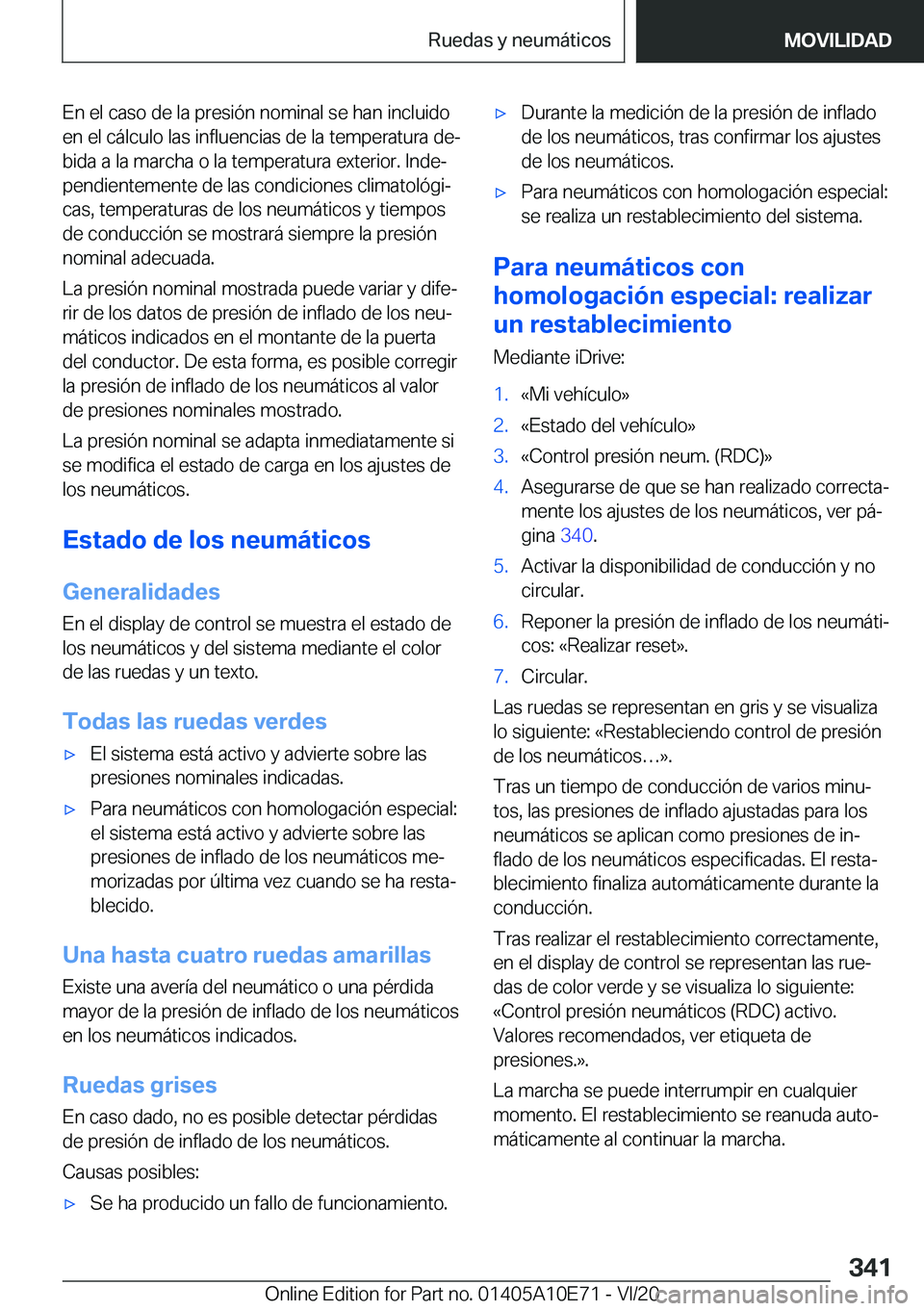 BMW X3 2021  Manuales de Empleo (in Spanish) �E�n��e�l��c�a�s�o��d�e��l�a��p�r�e�s�i�