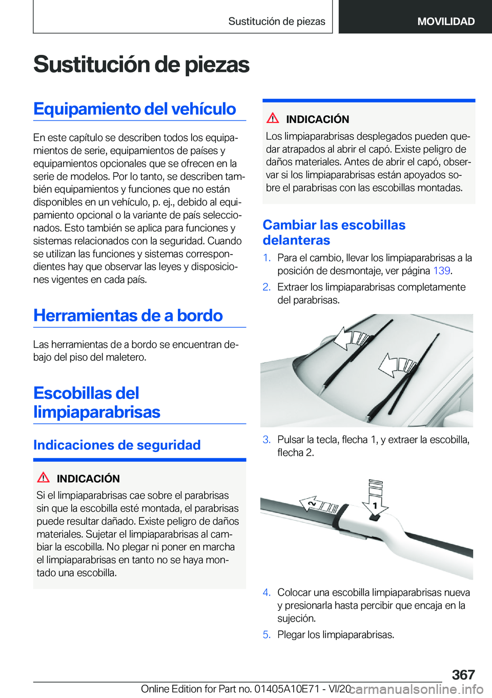 BMW X3 2021  Manuales de Empleo (in Spanish) �S�u�s�t�i�t�u�c�i�