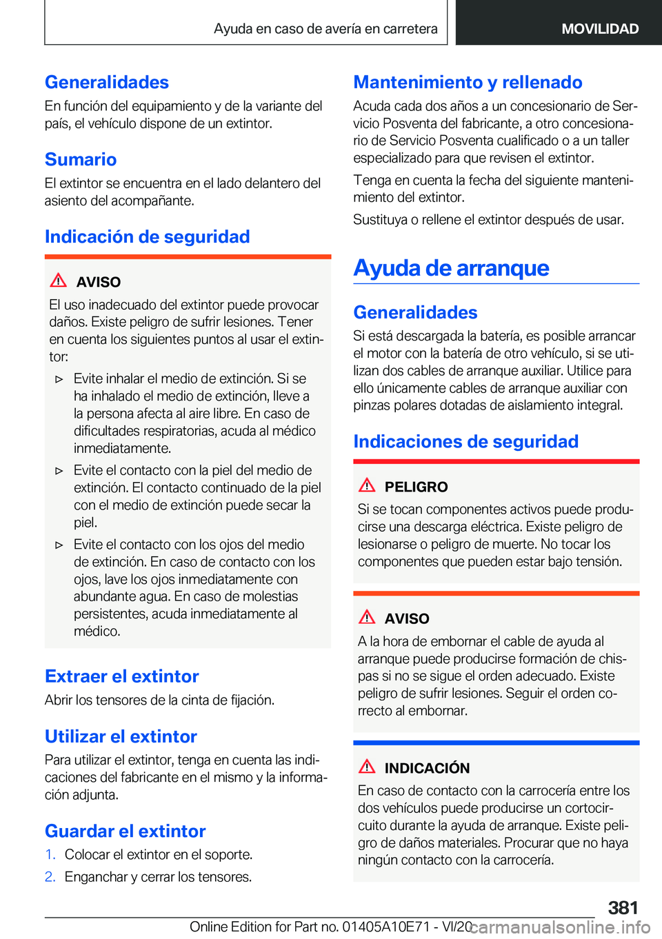 BMW X3 2021  Manuales de Empleo (in Spanish) �G�e�n�e�r�a�l�i�d�a�d�e�s
�E�n��f�u�n�c�i�