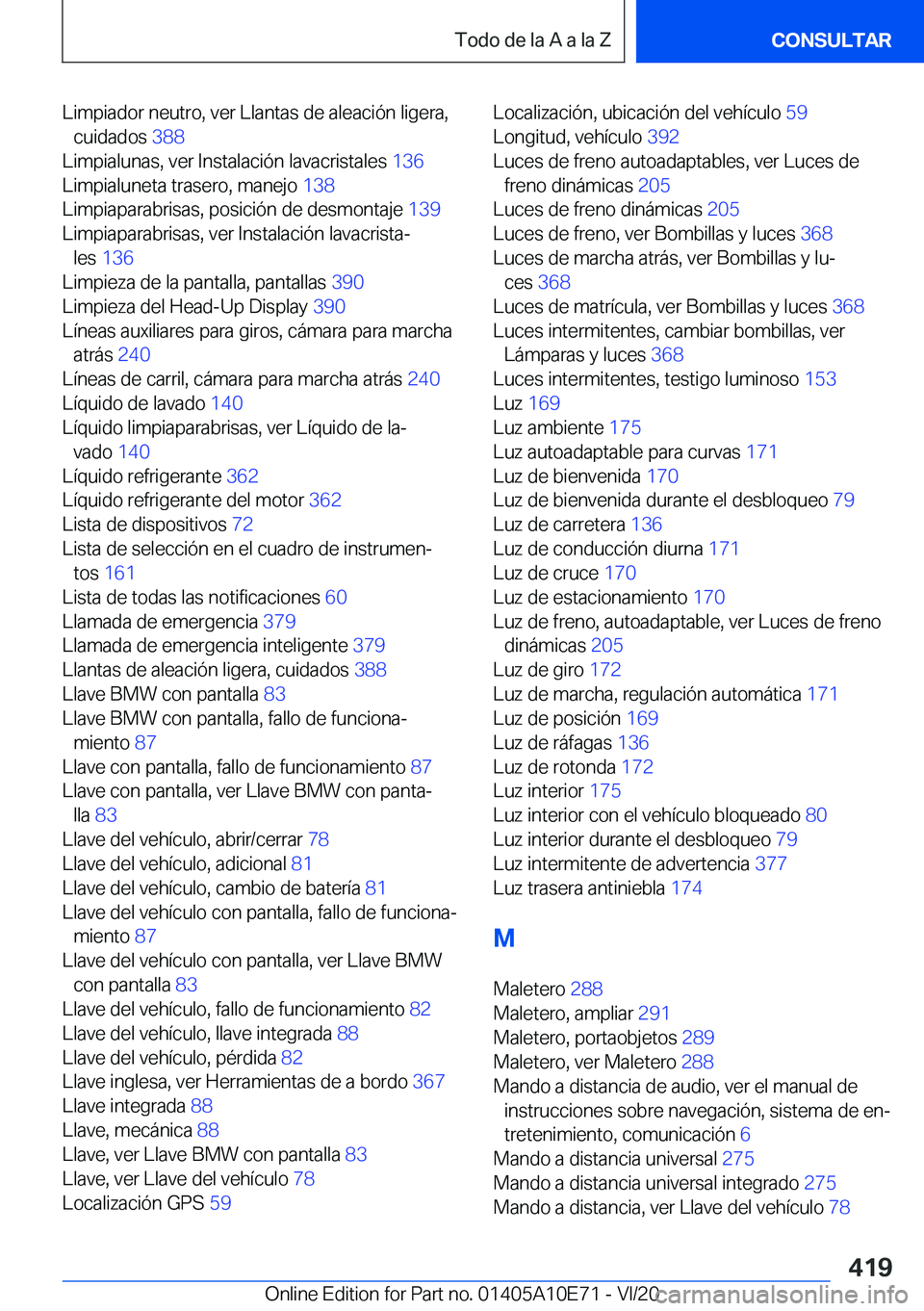 BMW X3 2021  Manuales de Empleo (in Spanish) �L�i�m�p�i�a�d�o�r��n�e�u�t�r�o�,��v�e�r��L�l�a�n�t�a�s��d�e��a�l�e�a�c�i�