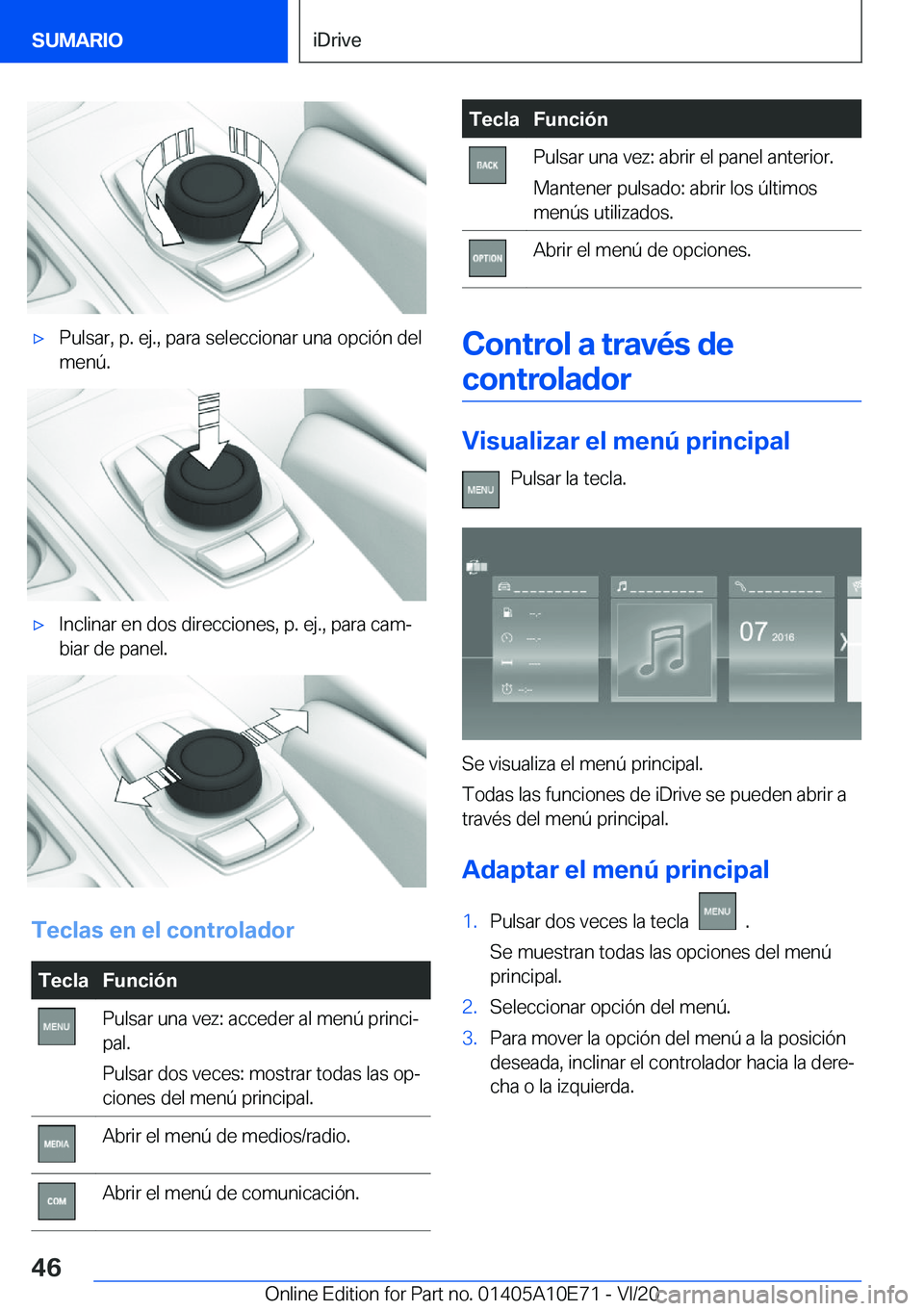 BMW X3 2021  Manuales de Empleo (in Spanish) x�P�u�l�s�a�r�,��p�.��e�j�.�,��p�a�r�a��s�e�l�e�c�c�i�o�n�a�r��u�n�a��o�p�c�i�