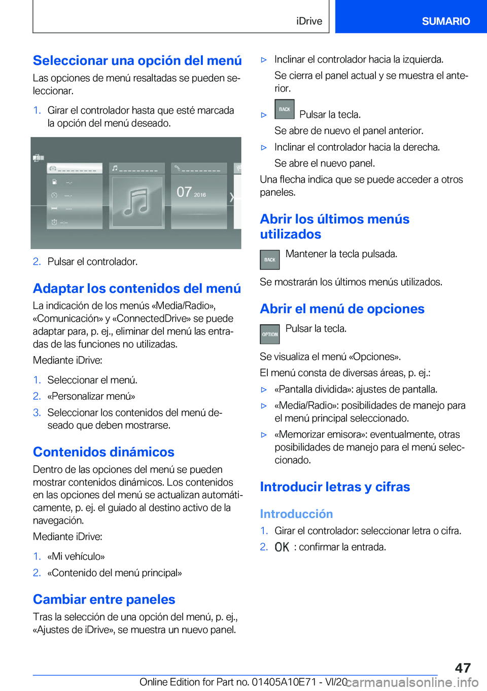 BMW X3 2021  Manuales de Empleo (in Spanish) �S�e�l�e�c�c�i�o�n�a�r��u�n�a��o�p�c�i�