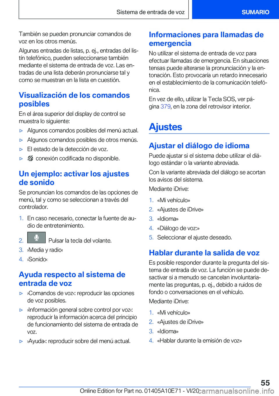 BMW X3 2021  Manuales de Empleo (in Spanish) �T�a�m�b�i�