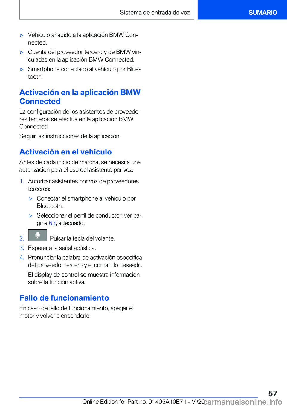 BMW X3 2021  Manuales de Empleo (in Spanish) x�V�e�h�