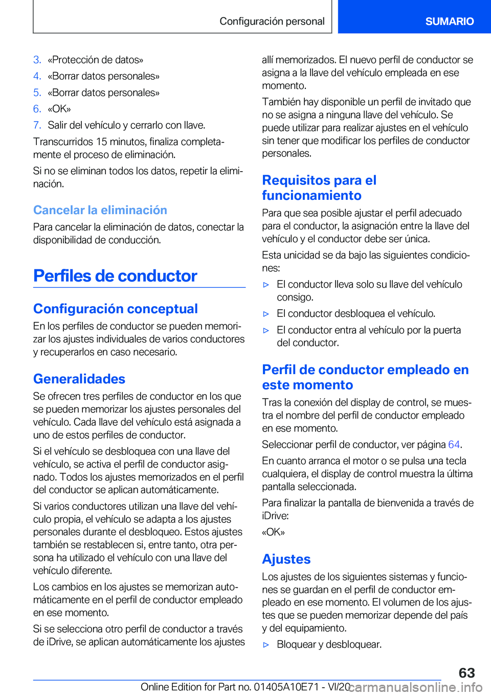 BMW X3 2021  Manuales de Empleo (in Spanish) �3�.�«�P�r�o�t�e�c�c�i�