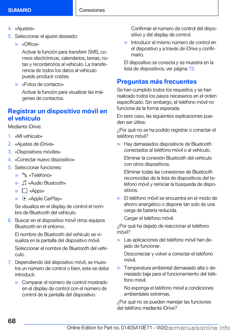 BMW X3 2021  Manuales de Empleo (in Spanish) �4�.�«�A�j�u�s�t�e�s�{�5�.�S�e�l�e�c�c�i�o�n�a�r��e�l��a�j�u�s�t�e��d�e�s�e�a�d�o�:x�«�O�f�f�i�c�e�{
�A�c�t�i�v�a�r��l�a��f�u�n�c�i�