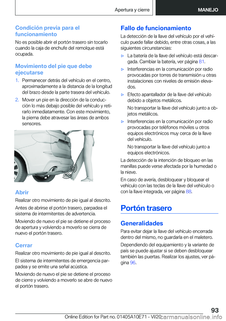 BMW X3 2021  Manuales de Empleo (in Spanish) �C�o�n�d�i�c�i�