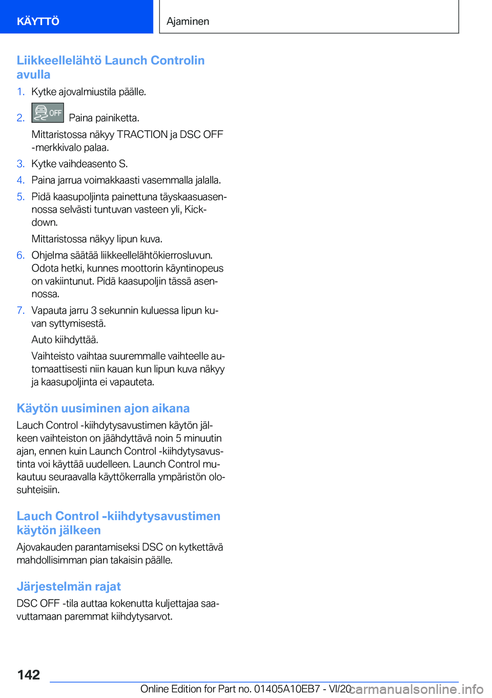 BMW X3 2021  Omistajan Käsikirja (in Finnish) �L�i�i�k�k�e�e�l�l�e�l�