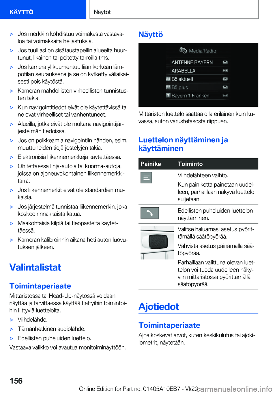 BMW X3 2021  Omistajan Käsikirja (in Finnish) 'x�J�o�s��m�e�r�k�k�i�i�n��k�o�h�d�i�s�t�u�u��v�o�i�m�a�k�a�s�t�a��v�a�s�t�a�v�aj�l�o�a��t�a�i��v�o�i�m�a�k�k�a�i�t�a��h�e�i�j�a�s�t�u�k�s�i�a�.'x�J�o�s��t�u�u�l�i�l�a�s�i��o�n��s�i