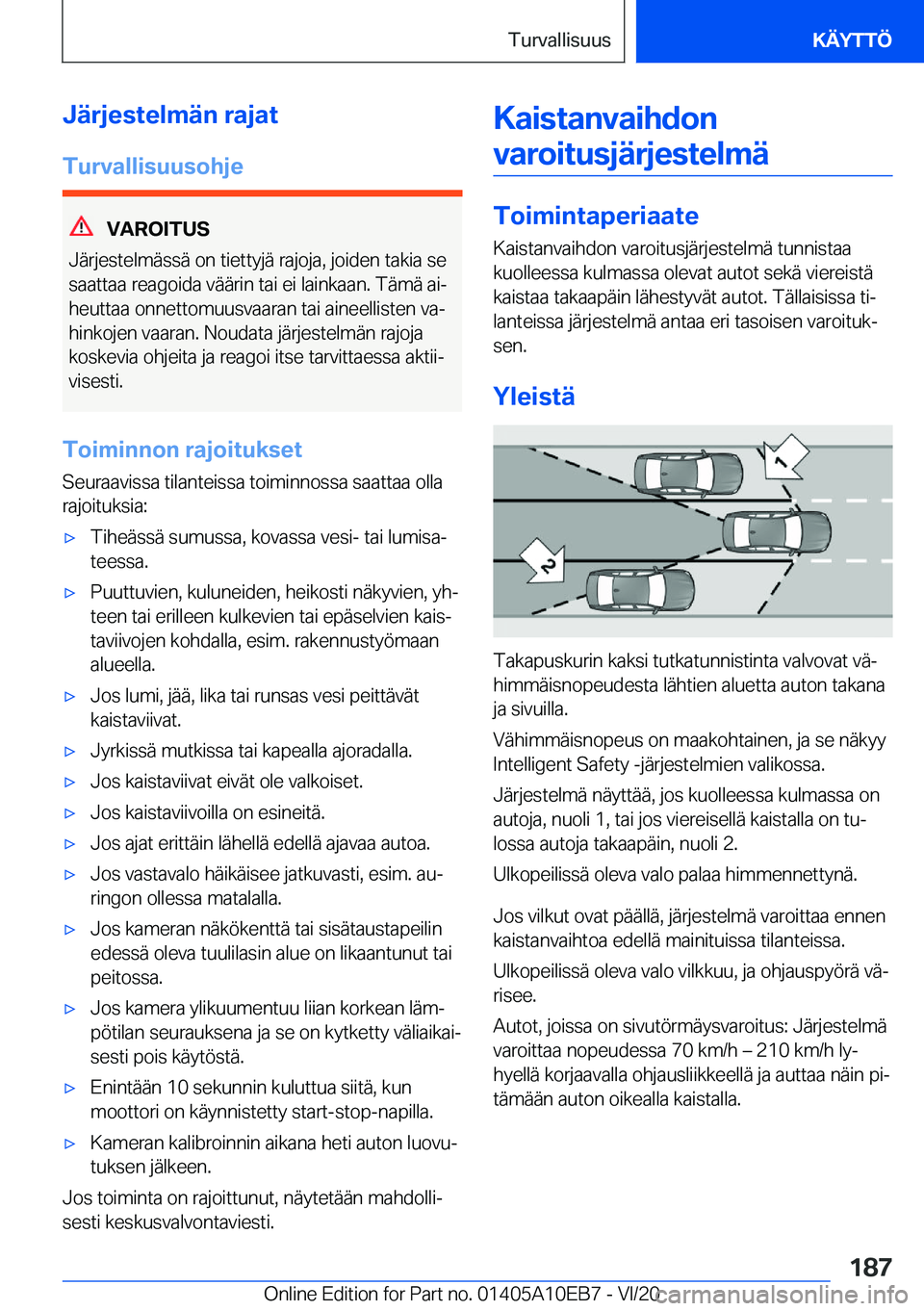 BMW X3 2021  Omistajan Käsikirja (in Finnish) �J�