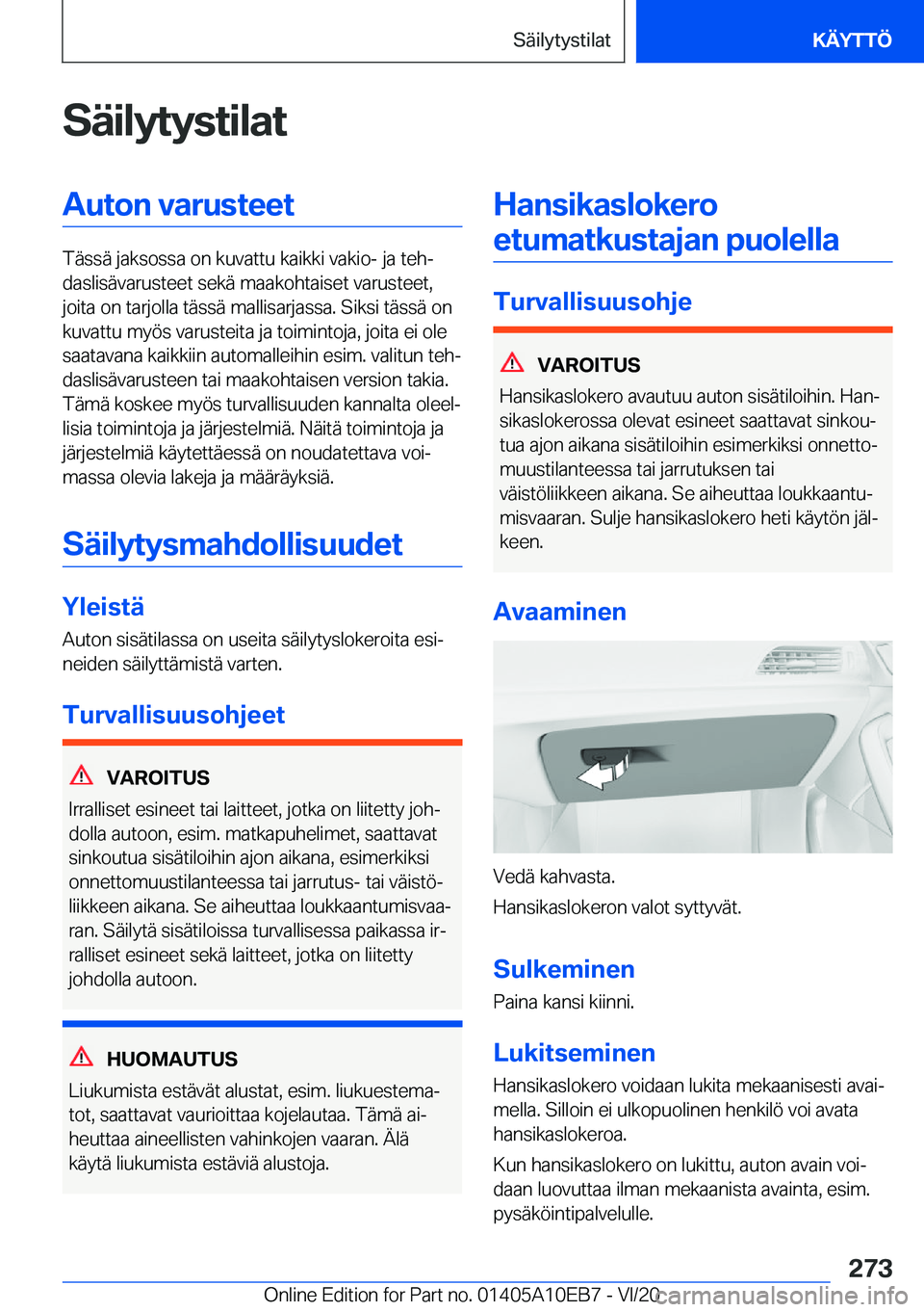 BMW X3 2021  Omistajan Käsikirja (in Finnish) �S�