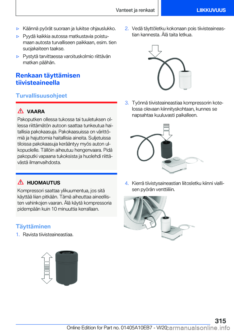 BMW X3 2021  Omistajan Käsikirja (in Finnish) 'x�K�