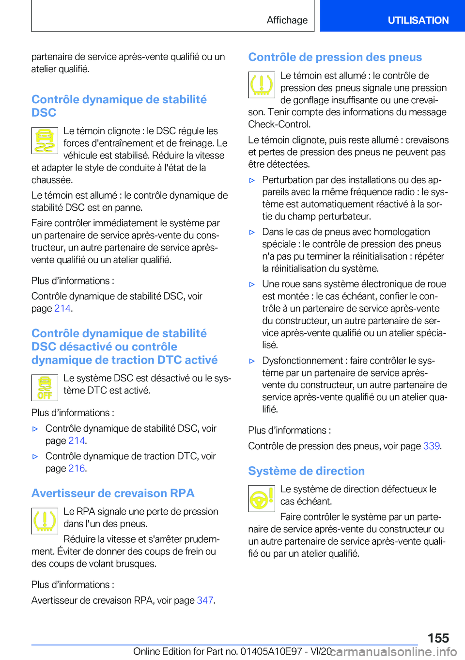 BMW X3 2021  Notices Demploi (in French) �p�a�r�t�e�n�a�i�r�e��d�e��s�e�r�v�i�c�e��a�p�r�è�s�-�v�e�n�t�e��q�u�a�l�i�f�i�é��o�u��u�n
�a�t�e�l�i�e�r��q�u�a�l�i�f�i�é�.
�C�o�n�t�r�