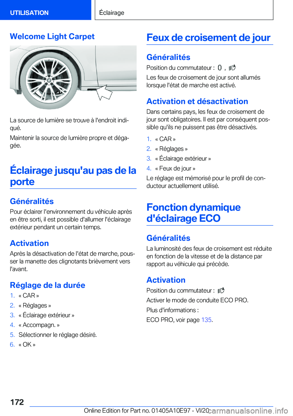 BMW X3 2021  Notices Demploi (in French) �W�e�l�c�o�m�e��L�i�g�h�t��C�a�r�p�e�t
�L�a��s�o�u�r�c�e��d�e��l�u�m�i�è�r�e��s�e��t�r�o�u�v�e��