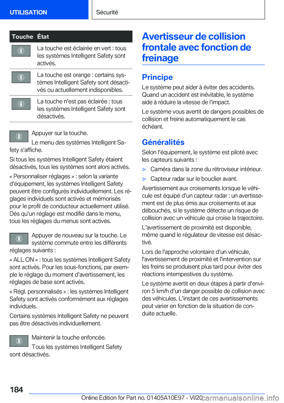 BMW X3 2021  Notices Demploi (in French) �T�o�u�c�h�e�