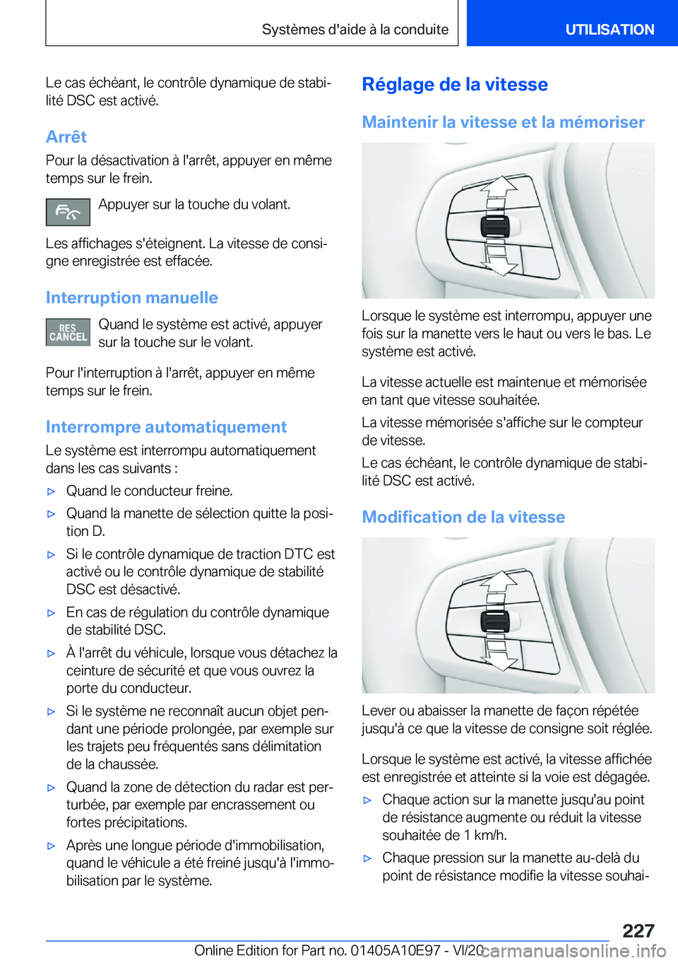 BMW X3 2021  Notices Demploi (in French) �L�e��c�a�s��é�c�h�é�a�n�t�,��l�e��c�o�n�t�r�