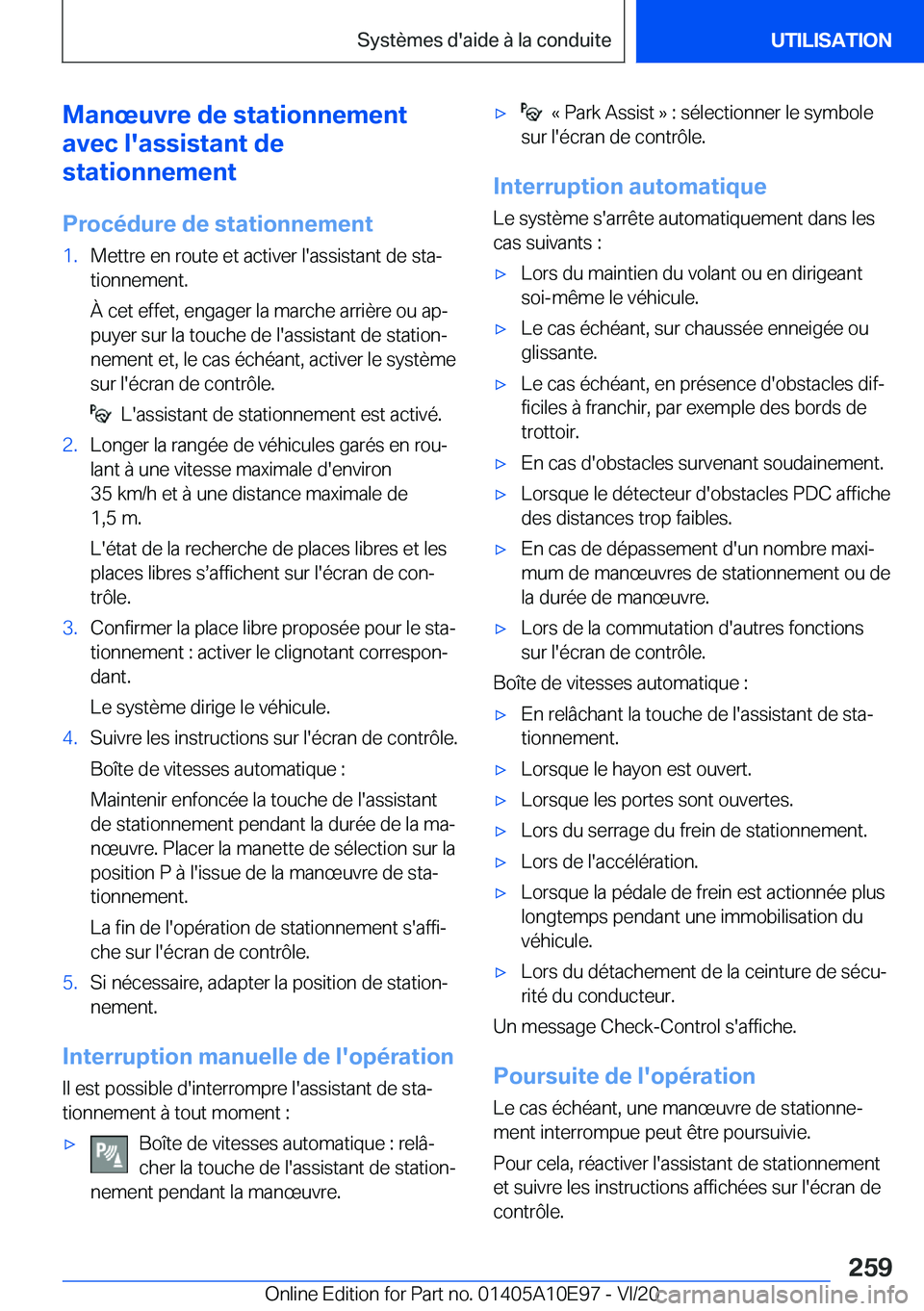 BMW X3 2021  Notices Demploi (in French) �M�a�n�