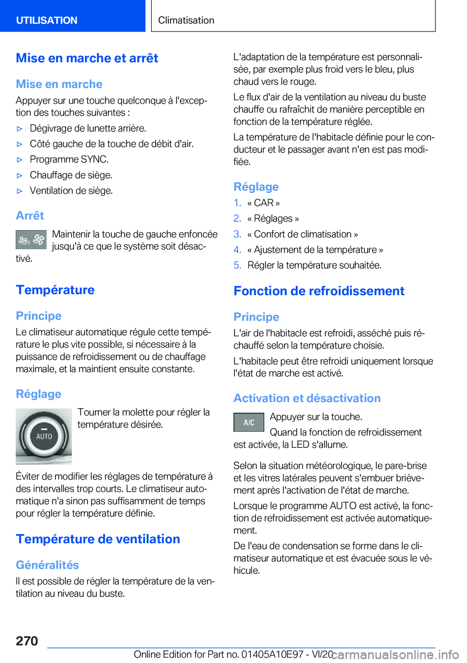 BMW X3 2021  Notices Demploi (in French) �M�i�s�e��e�n��m�a�r�c�h�e��e�t��a�r�r�ê�t�M�i�s�e��e�n��m�a�r�c�h�e
�A�p�p�u�y�e�r��s�u�r��u�n�e��t�o�u�c�h�e��q�u�e�l�c�o�n�q�u�e��