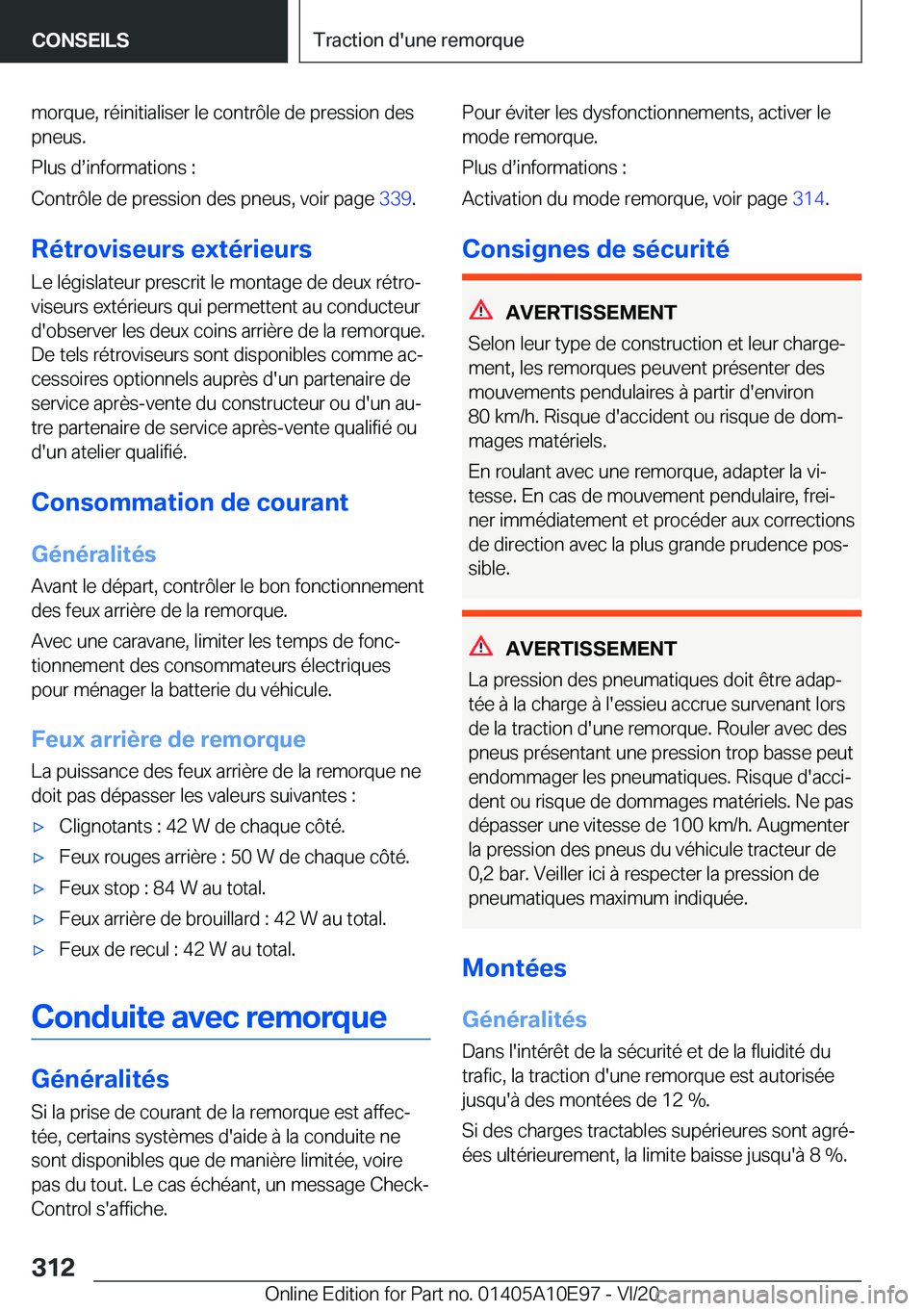 BMW X3 2021  Notices Demploi (in French) �m�o�r�q�u�e�,��r�é�i�n�i�t�i�a�l�i�s�e�r��l�e��c�o�n�t�r�