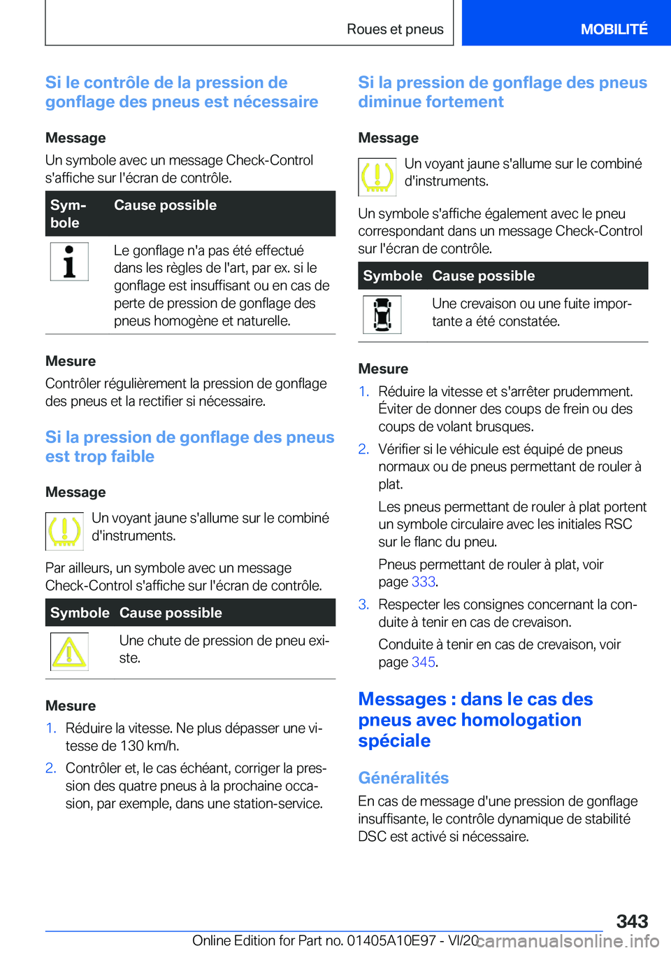 BMW X3 2021  Notices Demploi (in French) �S�i��l�e��c�o�n�t�r�