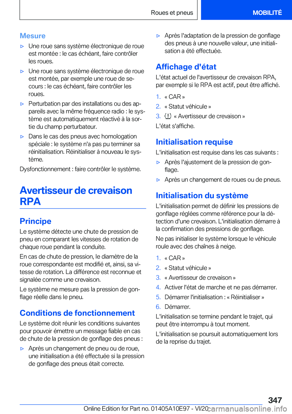 BMW X3 2021  Notices Demploi (in French) �M�e�s�u�r�e'x�U�n�e��r�o�u�e��s�a�n�s��s�y�s�t�è�m�e��é�l�e�c�t�r�o�n�i�q�u�e��d�e��r�o�u�e
�e�s�t��m�o�n�t�é�e��:��l�e��c�a�s��é�c�h�é�a�n�t�,��f�a�i�r�e��c�o�n�t�r�