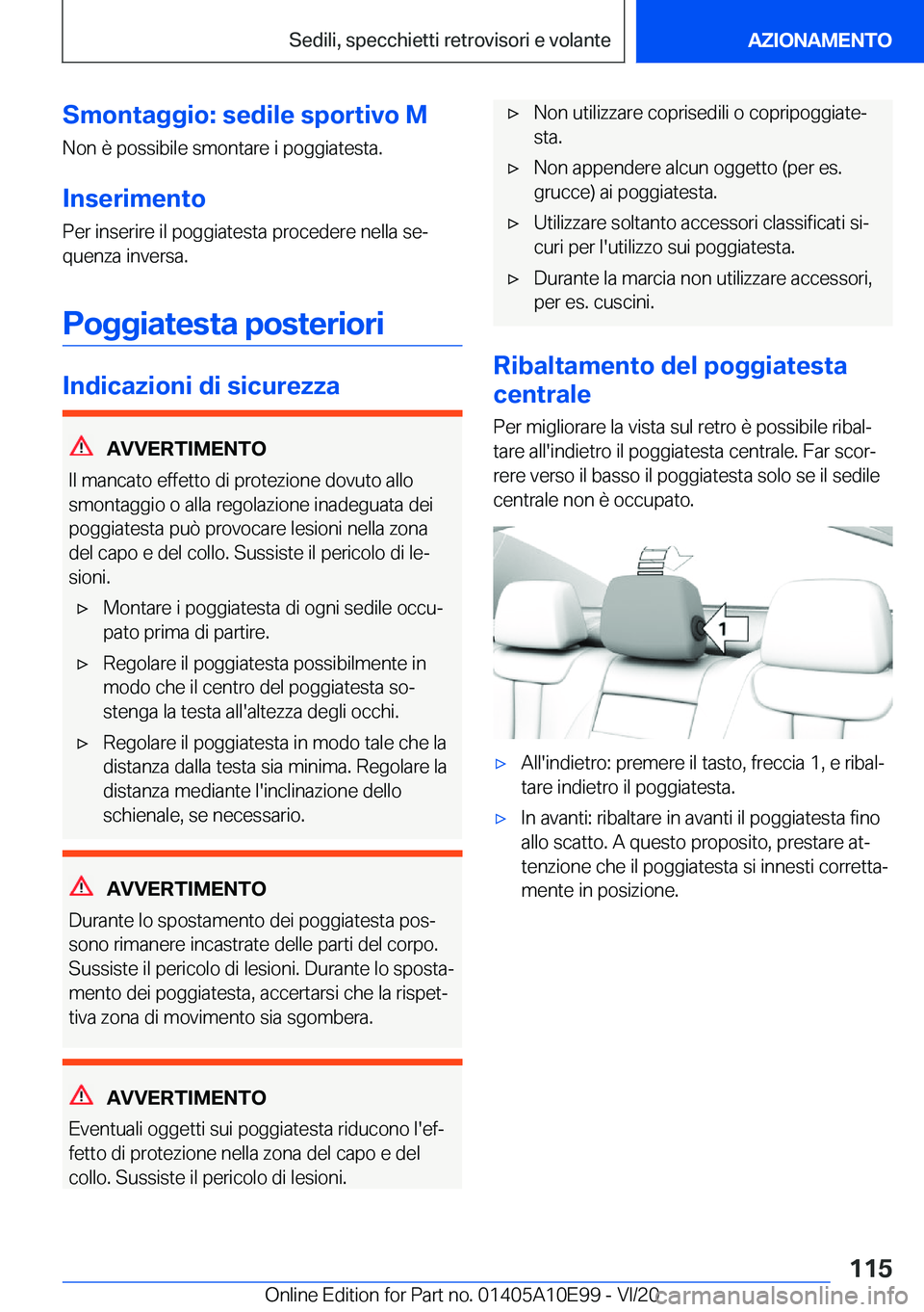 BMW X3 2021  Libretti Di Uso E manutenzione (in Italian) �S�m�o�n�t�a�g�g�i�o�:��s�e�d�i�l�e��s�p�o�r�t�i�v�o��M
�N�o�n��è��p�o�s�s�i�b�i�l�e��s�m�o�n�t�a�r�e��i��p�o�g�g�i�a�t�e�s�t�a�.
�I�n�s�e�r�i�m�e�n�t�o
�P�e�r��i�n�s�e�r�i�r�e��i�l��p�o�g