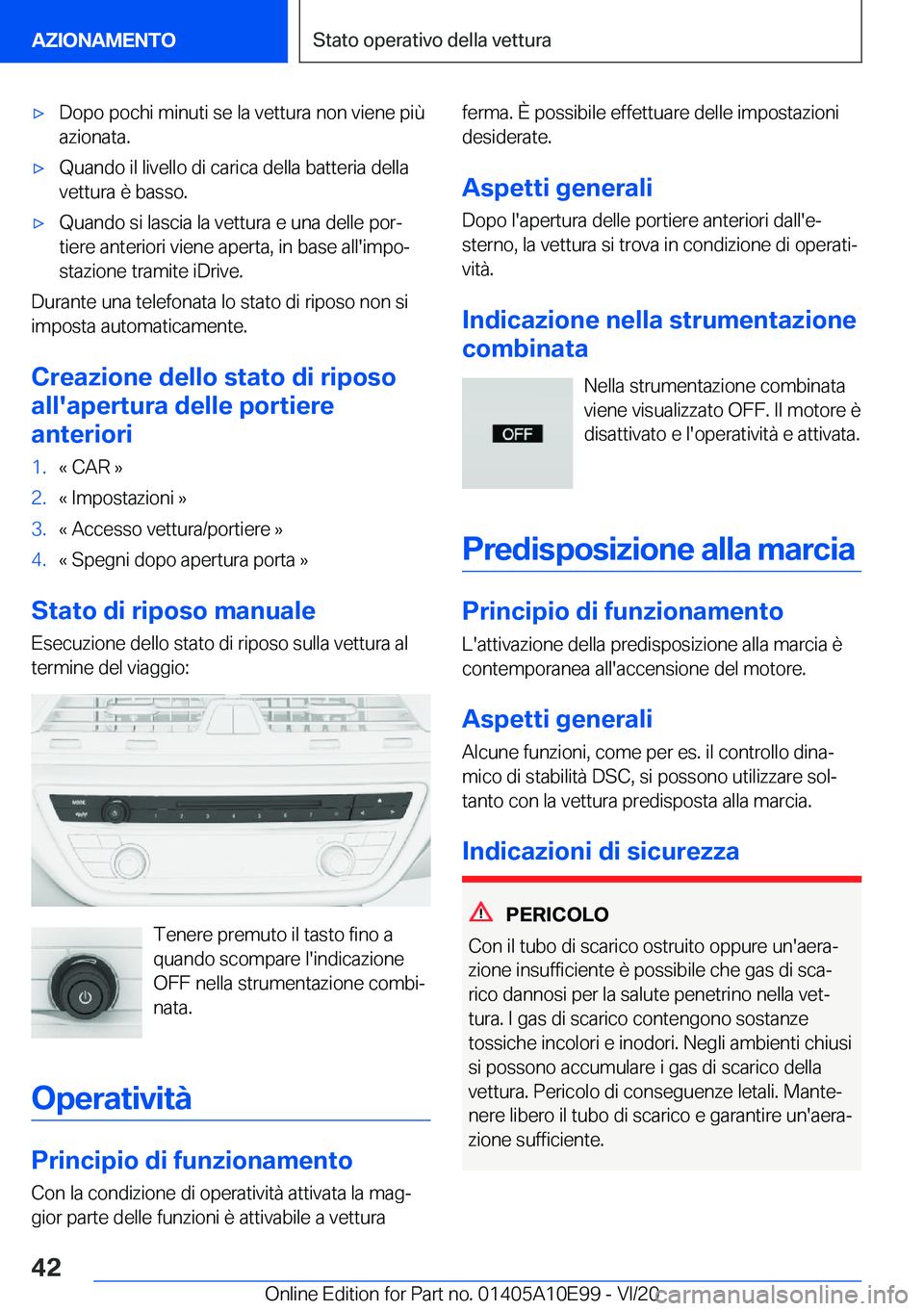 BMW X3 2021  Libretti Di Uso E manutenzione (in Italian) 'x�D�o�p�o��p�o�c�h�i��m�i�n�u�t�i��s�e��l�a��v�e�t�t�u�r�a��n�o�n��v�i�e�n�e��p�i�