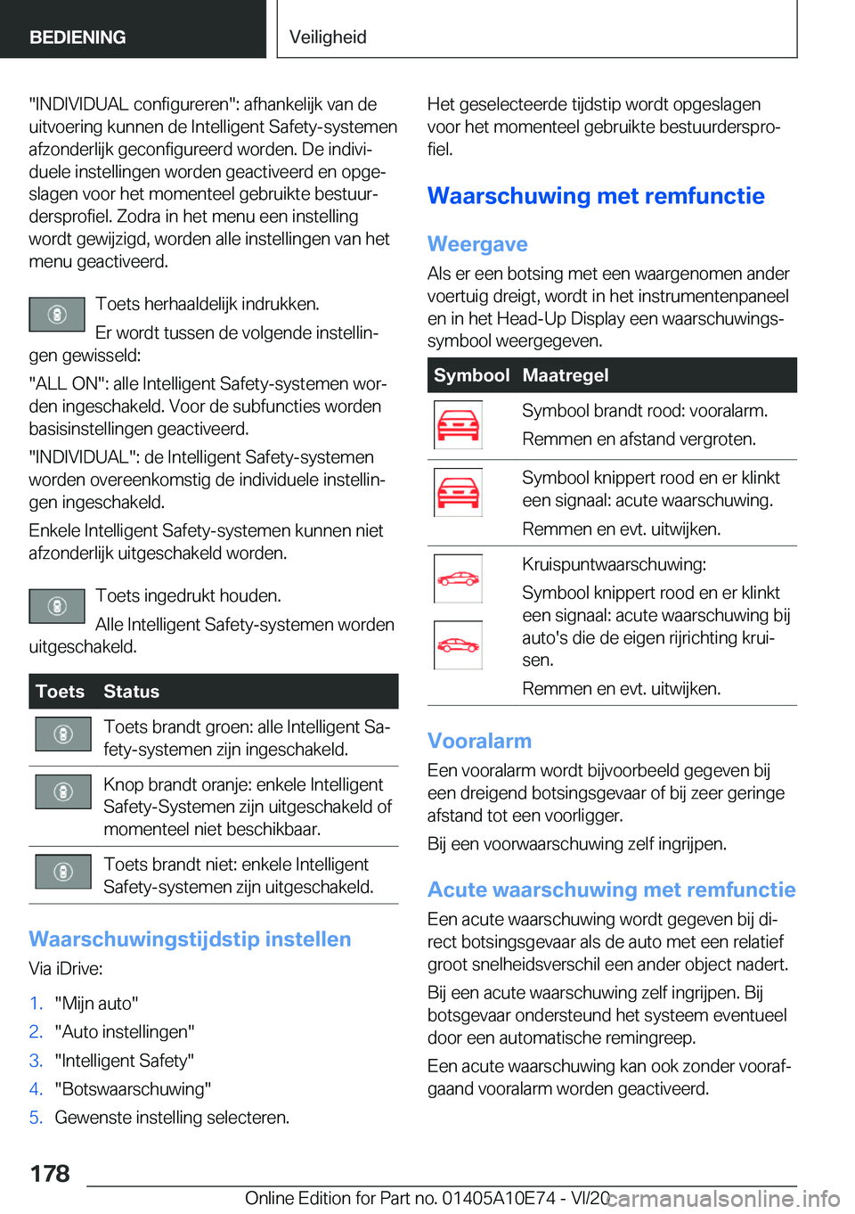 BMW X3 2021  Instructieboekjes (in Dutch) ��I�N�D�I�V�I�D�U�A�L��c�o�n�f�i�g�u�r�e�r�e�n��:��a�f�h�a�n�k�e�l�i�j�k��v�a�n��d�e
�u�i�t�v�o�e�r�i�n�g��k�u�n�n�e�n��d�e��I�n�t�e�l�l�i�g�e�n�t��S�a�f�e�t�y�-�s�y�s�t�e�m�e�n �a�f�z�o�n�d
