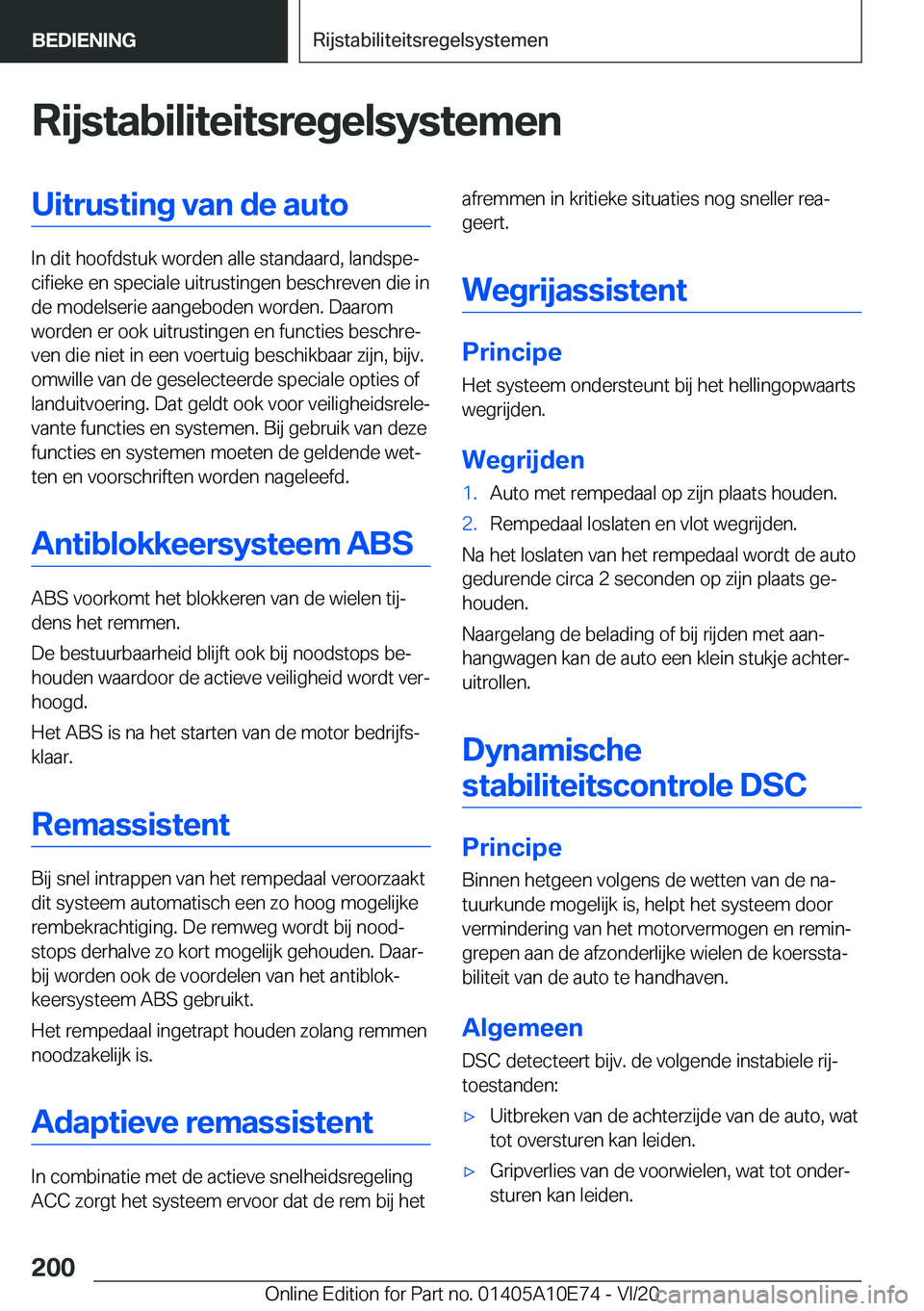 BMW X3 2021  Instructieboekjes (in Dutch) �R�i�j�s�t�a�b�i�l�i�t�e�i�t�s�r�e�g�e�l�s�y�s�t�e�m�e�n�U�i�t�r�u�s�t�i�n�g��v�a�n��d�e��a�u�t�o
�I�n��d�i�t��h�o�o�f�d�s�t�u�k��w�o�r�d�e�n��a�l�l�e��s�t�a�n�d�a�a�r�d�,��l�a�n�d�s�p�ej�c�