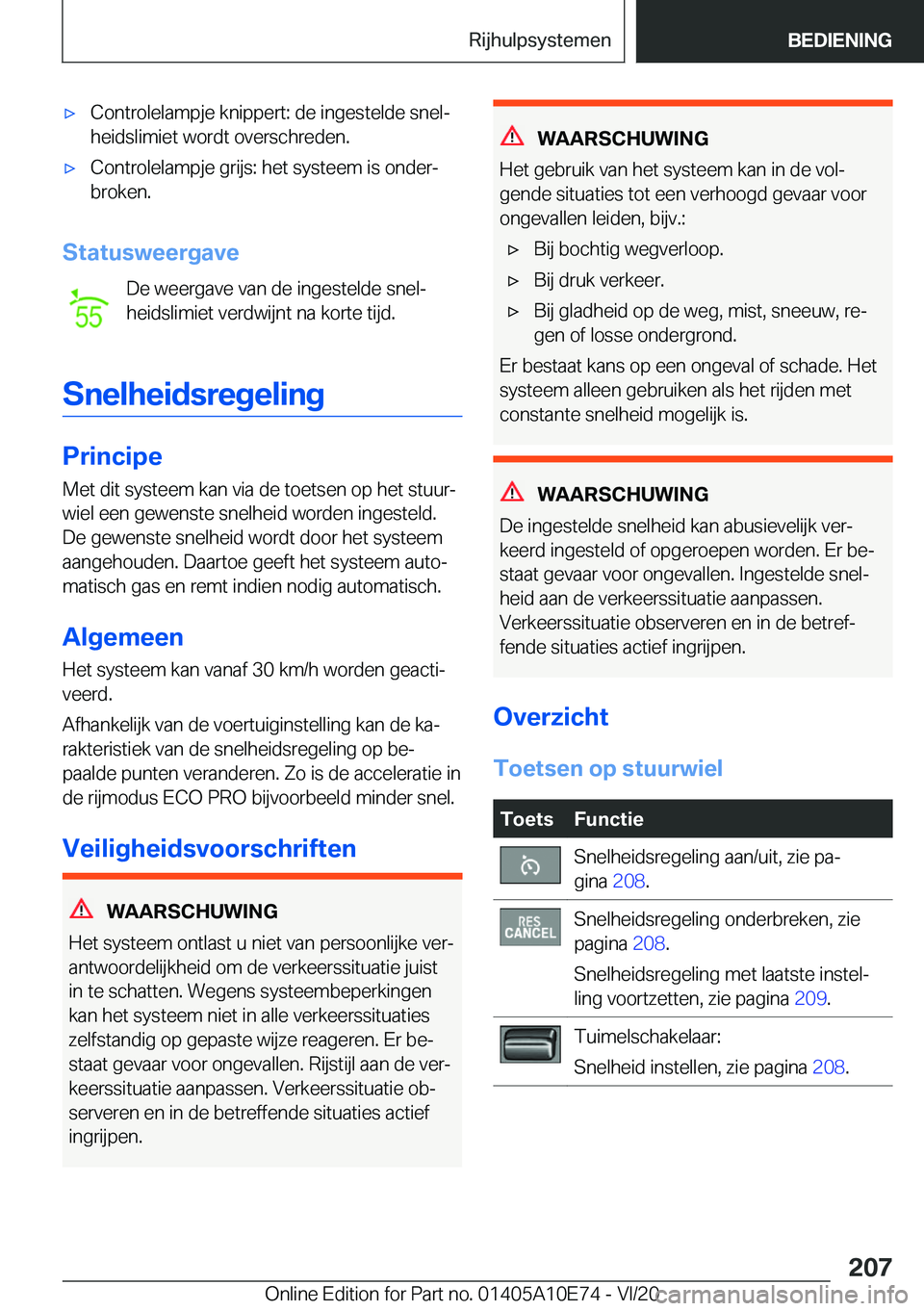 BMW X3 2021  Instructieboekjes (in Dutch) 'x�C�o�n�t�r�o�l�e�l�a�m�p�j�e��k�n�i�p�p�e�r�t�:��d�e��i�n�g�e�s�t�e�l�d�e��s�n�e�lj�h�e�i�d�s�l�i�m�i�e�t��w�o�r�d�t��o�v�e�r�s�c�h�r�e�d�e�n�.'x�C�o�n�t�r�o�l�e�l�a�m�p�j�e��g�r�i�j