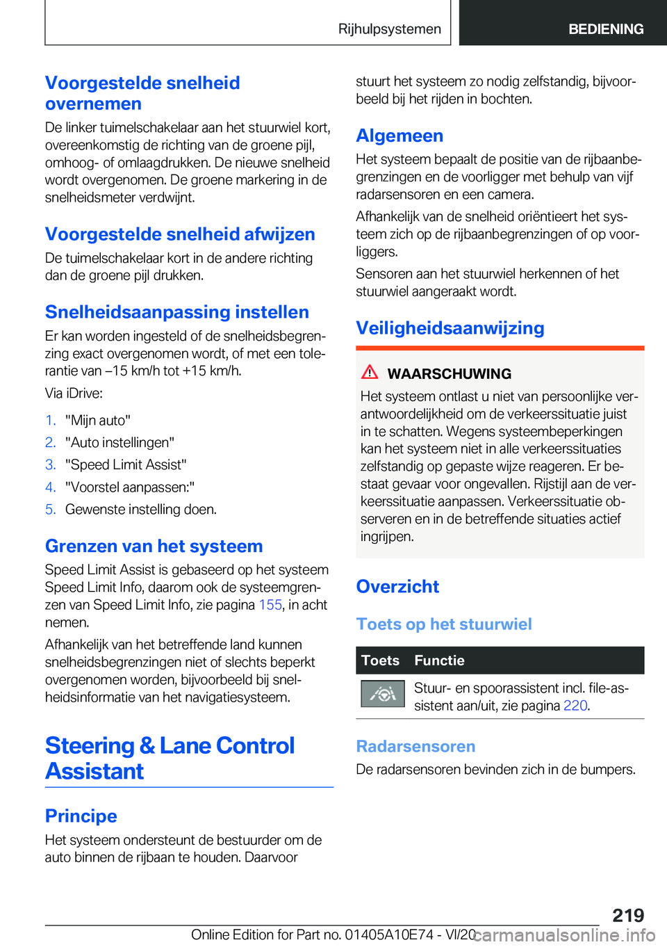 BMW X3 2021  Instructieboekjes (in Dutch) �V�o�o�r�g�e�s�t�e�l�d�e��s�n�e�l�h�e�i�d
�o�v�e�r�n�e�m�e�n
�D�e��l�i�n�k�e�r��t�u�i�m�e�l�s�c�h�a�k�e�l�a�a�r��a�a�n��h�e�t��s�t�u�u�r�w�i�e�l��k�o�r�t�,
�o�v�e�r�e�e�n�k�o�m�s�t�i�g��d�e��