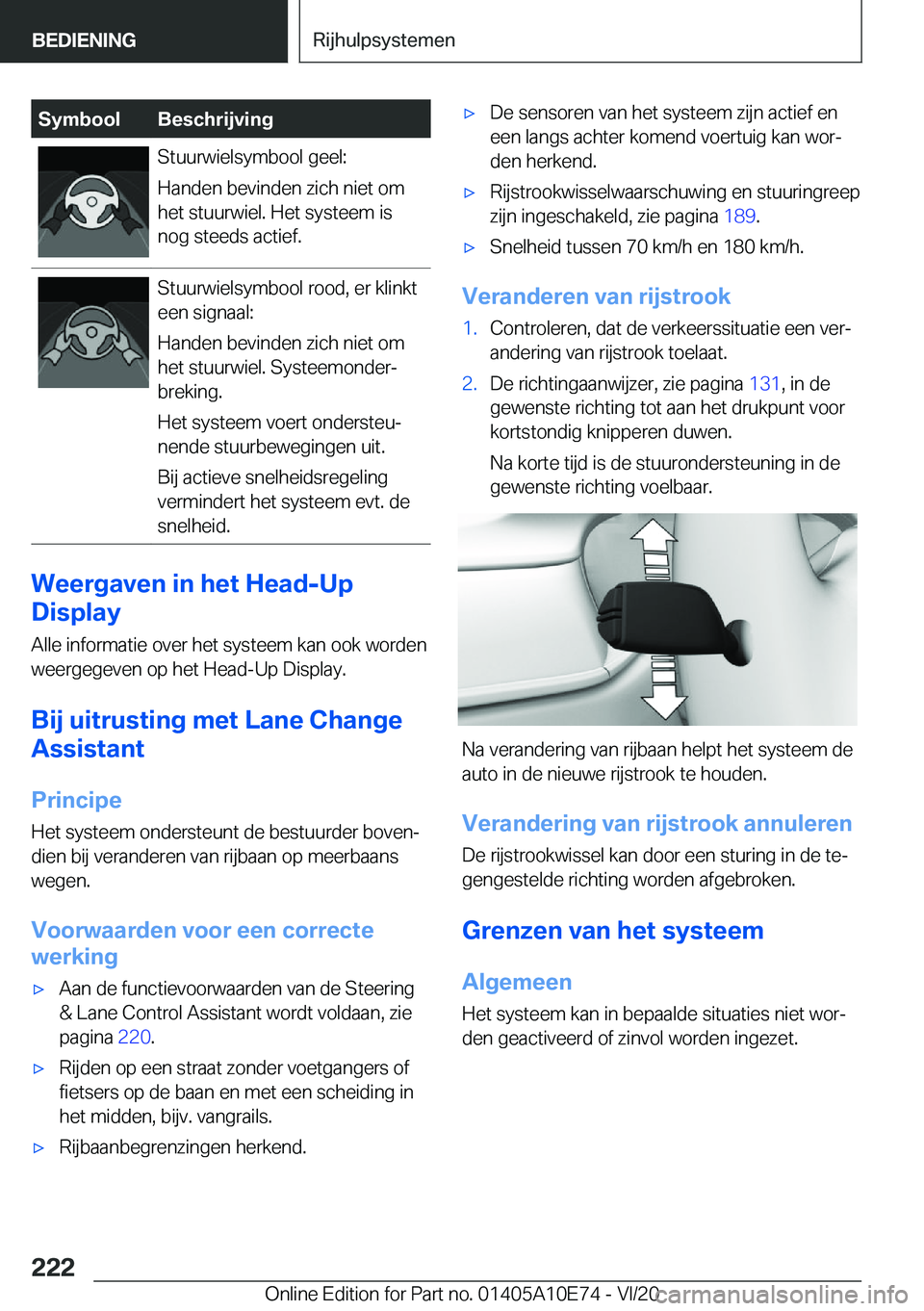 BMW X3 2021  Instructieboekjes (in Dutch) �S�y�m�b�o�o�l�B�e�s�c�h�r�i�j�v�i�n�g�S�t�u�u�r�w�i�e�l�s�y�m�b�o�o�l��g�e�e�l�:
�H�a�n�d�e�n��b�e�v�i�n�d�e�n��z�i�c�h��n�i�e�t��o�m
�h�e�t��s�t�u�u�r�w�i�e�l�.��H�e�t��s�y�s�t�e�e�m��i�s
�
