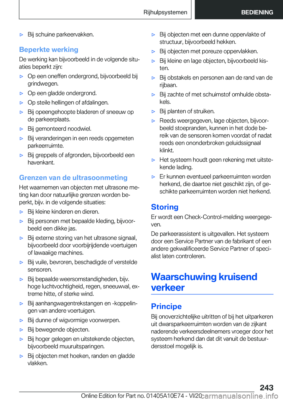 BMW X3 2021  Instructieboekjes (in Dutch) 'x�B�i�j��s�c�h�u�i�n�e��p�a�r�k�e�e�r�v�a�k�k�e�n�.
�B�e�p�e�r�k�t�e��w�e�r�k�i�n�g
�D�e��w�e�r�k�i�n�g��k�a�n��b�i�j�v�o�o�r�b�e�e�l�d��i�n��d�e��v�o�l�g�e�n�d�e��s�i�t�uj
�a�t�i�e�s�