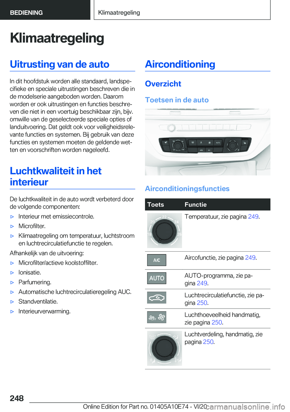 BMW X3 2021  Instructieboekjes (in Dutch) �K�l�i�m�a�a�t�r�e�g�e�l�i�n�g�U�i�t�r�u�s�t�i�n�g��v�a�n��d�e��a�u�t�o
�I�n��d�i�t��h�o�o�f�d�s�t�u�k��w�o�r�d�e�n��a�l�l�e��s�t�a�n�d�a�a�r�d�,��l�a�n�d�s�p�ej�c�i�f�i�e�k�e��e�n��s�p�e�