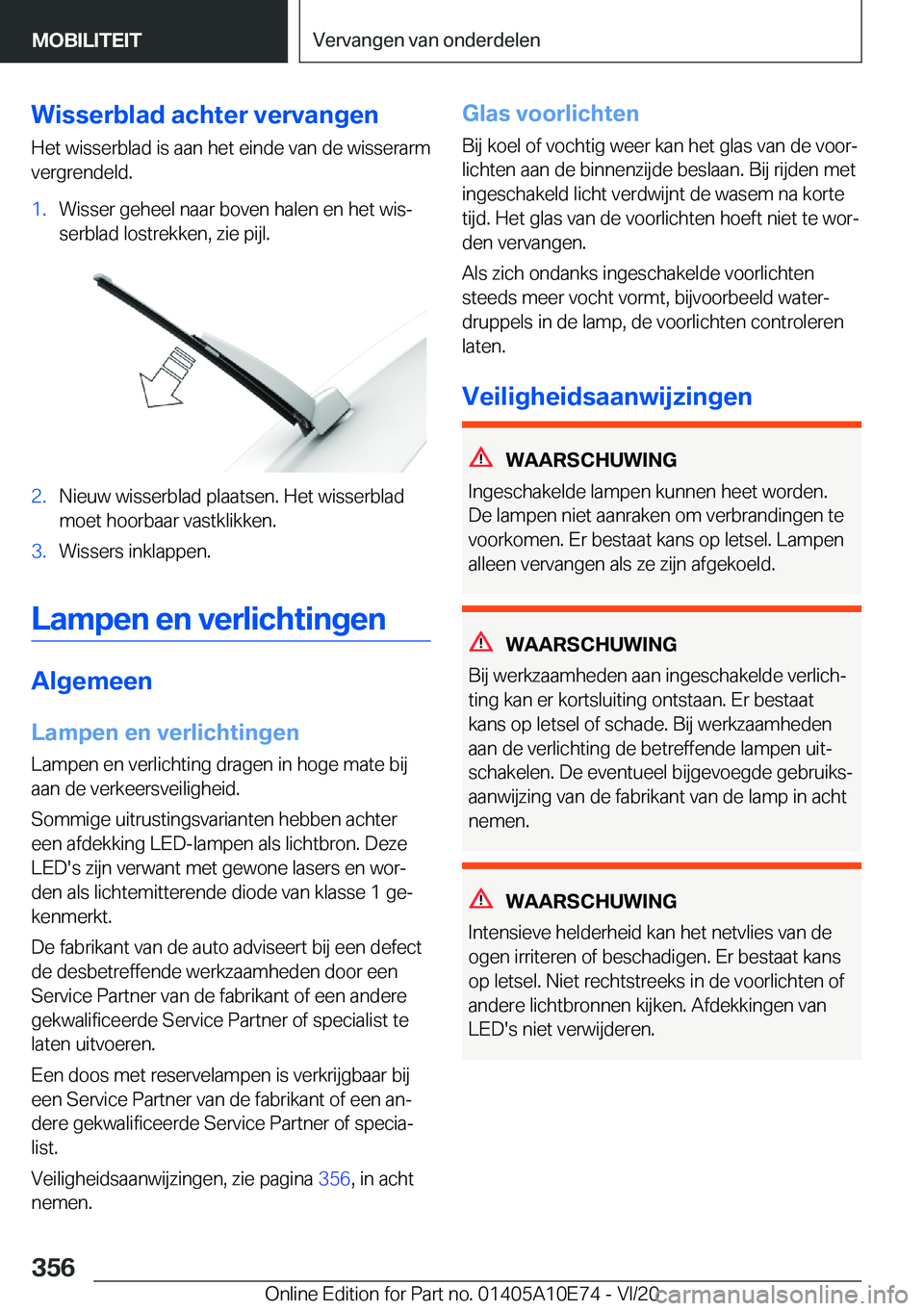 BMW X3 2021  Instructieboekjes (in Dutch) �W�i�s�s�e�r�b�l�a�d��a�c�h�t�e�r��v�e�r�v�a�n�g�e�n�H�e�t��w�i�s�s�e�r�b�l�a�d��i�s��a�a�n��h�e�t��e�i�n�d�e��v�a�n��d�e��w�i�s�s�e�r�a�r�m�v�e�r�g�r�e�n�d�e�l�d�.�1�.�W�i�s�s�e�r��g�e�h�e