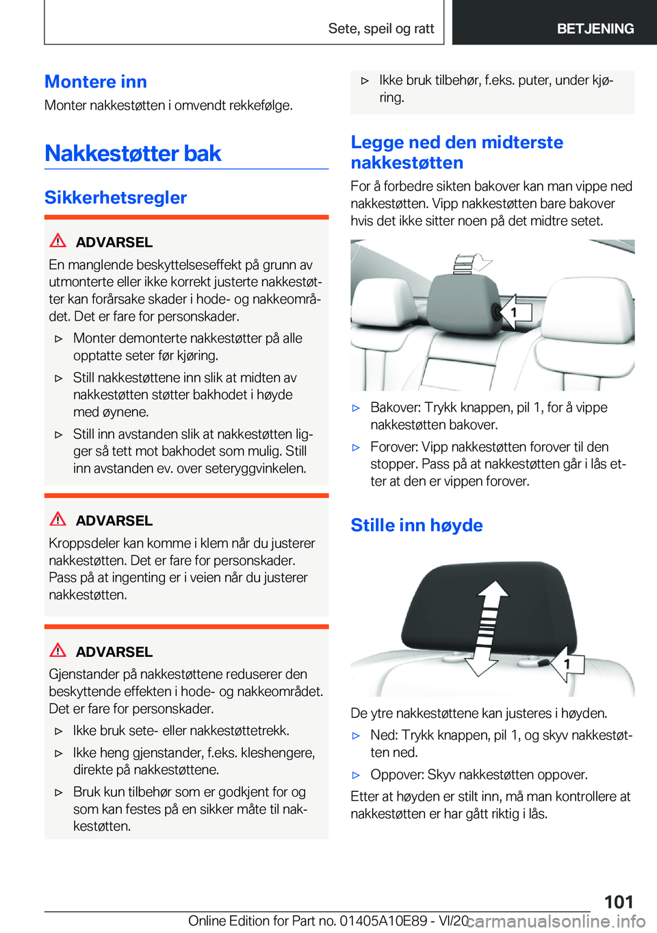 BMW X3 2021  InstruksjonsbØker (in Norwegian) �M�o�n�t�e�r�e��i�n�n
�M�o�n�t�e�r��n�a�k�k�e�s�t�