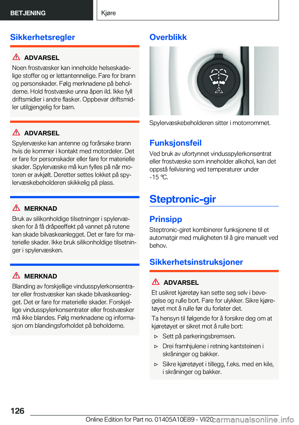 BMW X3 2021  InstruksjonsbØker (in Norwegian) �S�i�k�k�e�r�h�e�t�s�r�e�g�l�e�r
�A�D�V�A�R�S�E�L
�N�o�e�n��f�r�o�s�t�v�æ�s�k�e�r��k�a�n��i�n�n�e�h�o�l�d�e��h�e�l�s�e�s�k�a�d�ej
�l�i�g�e��s�t�o�f�f�e�r��o�g��e�r��l�e�t�t�a�n�t�e�n�n�e�l�i