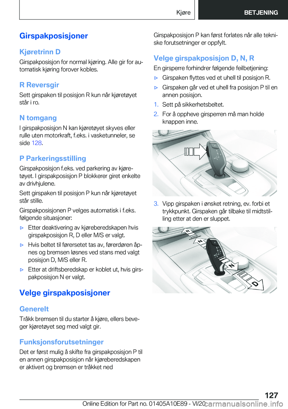 BMW X3 2021  InstruksjonsbØker (in Norwegian) �G�i�r�s�p�a�k�p�o�s�i�s�j�o�n�e�r
�K�j�