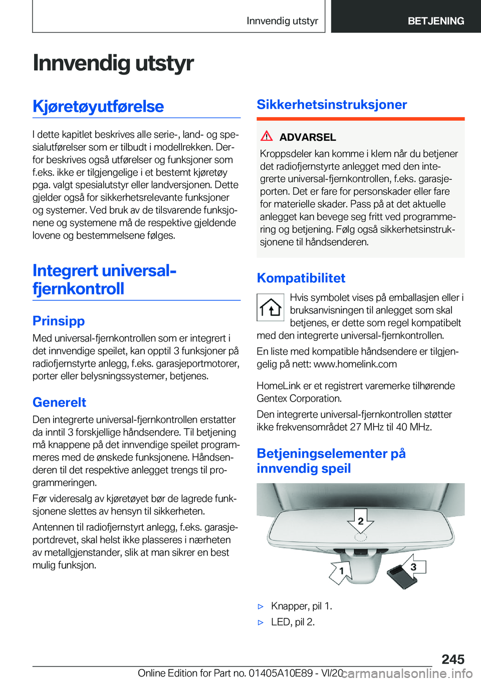 BMW X3 2021  InstruksjonsbØker (in Norwegian) �I�n�n�v�e�n�d�i�g��u�t�s�t�y�r�K�j�