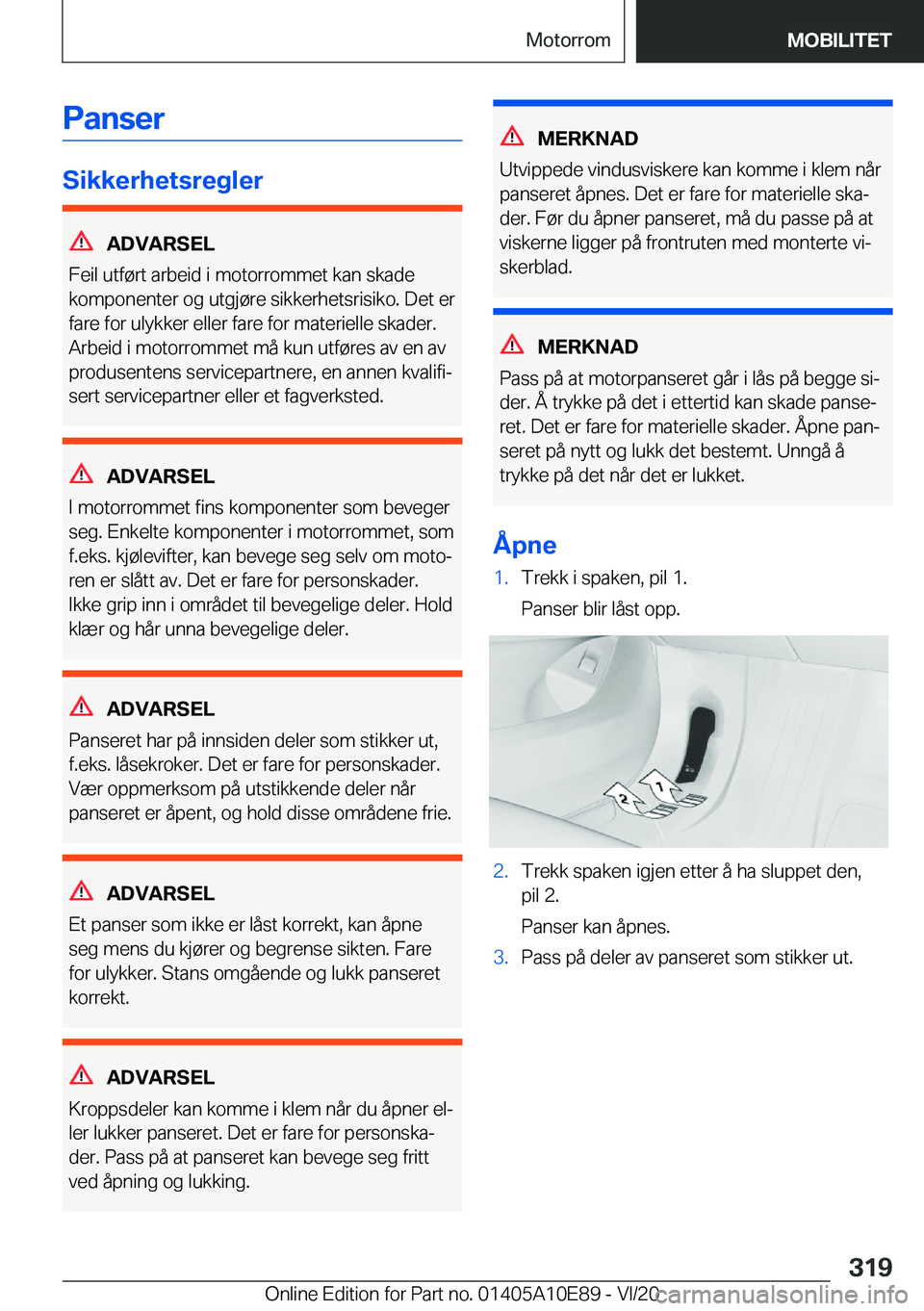 BMW X3 2021  InstruksjonsbØker (in Norwegian) �P�a�n�s�e�r
�S�i�k�k�e�r�h�e�t�s�r�e�g�l�e�r
�A�D�V�A�R�S�E�L
�F�e�i�l��u�t�f�