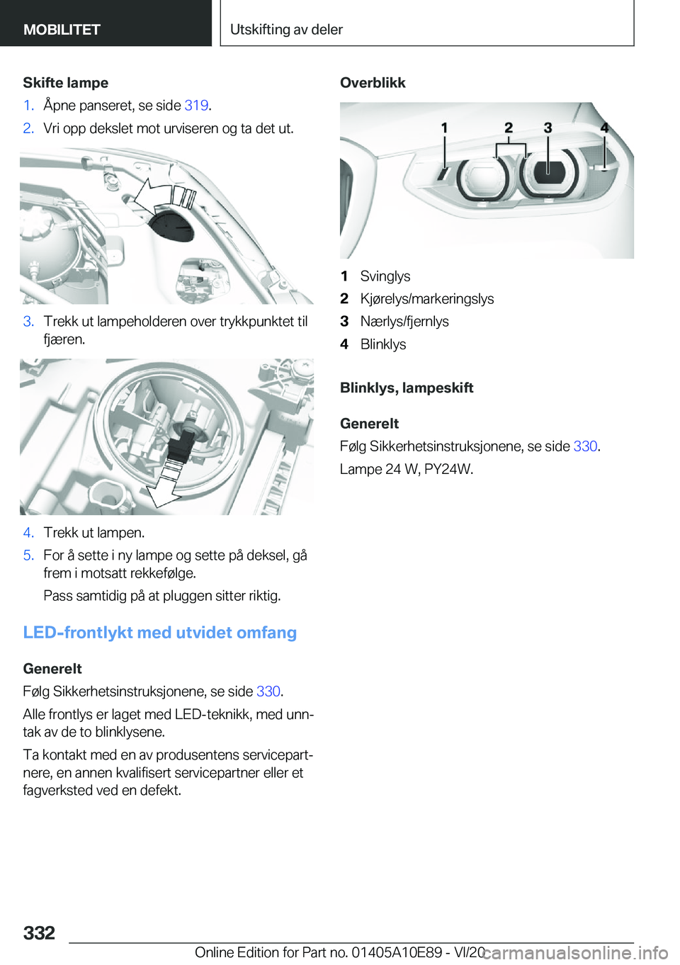 BMW X3 2021  InstruksjonsbØker (in Norwegian) �S�k�i�f�t�e��l�a�m�p�e�1�.�