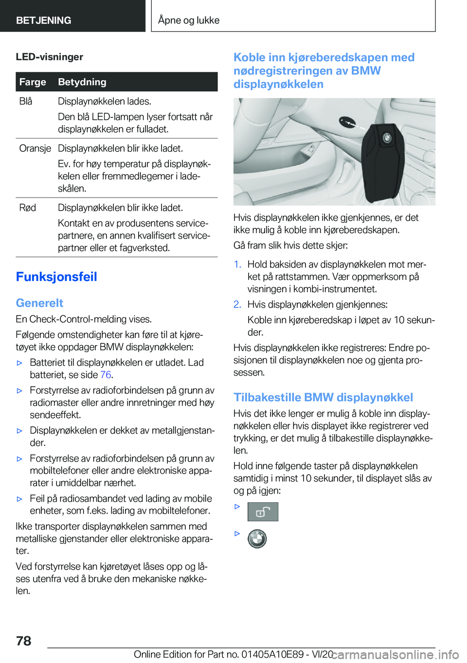 BMW X3 2021  InstruksjonsbØker (in Norwegian) �L�E�D�-�v�i�s�n�i�n�g�e�r�F�a�r�g�e�B�e�t�y�d�n�i�n�g�B�l�å�D�i�s�p�l�a�y�n�