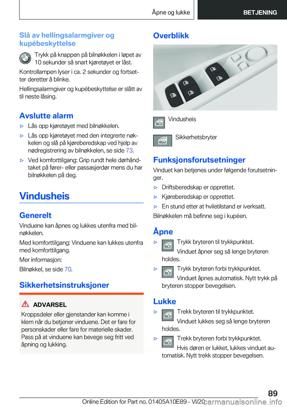 BMW X3 2021  InstruksjonsbØker (in Norwegian) �S�l�å��a�v��h�e�l�l�i�n�g�s�a�l�a�r�m�g�i�v�e�r��o�g
�k�u�p�