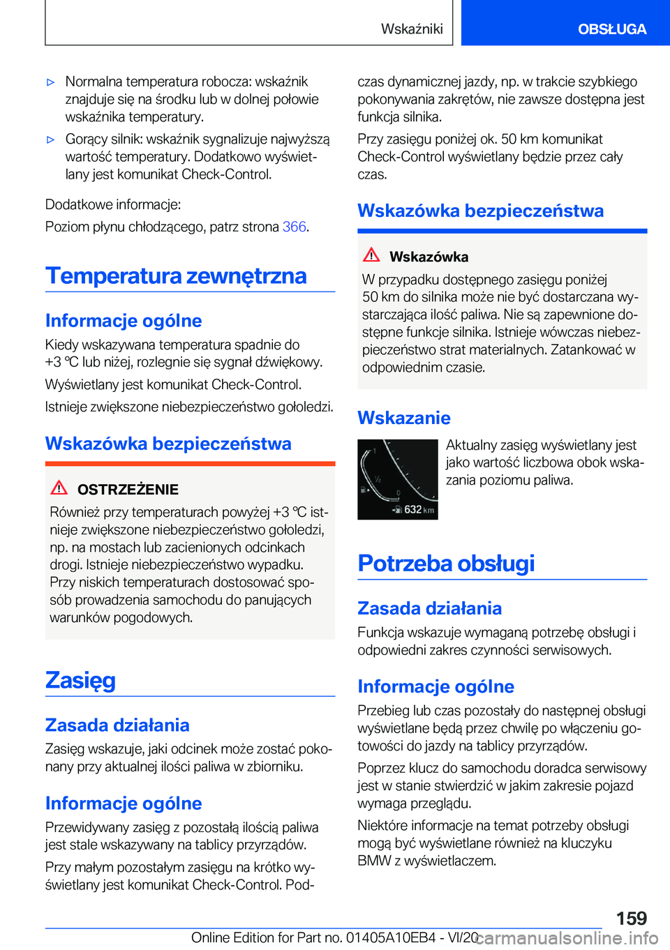 BMW X3 2021  Instrukcja obsługi (in Polish) 'x�N�o�r�m�a�l�n�a��t�e�m�p�e�r�a�t�u�r�a��r�o�b�o�c�z�a�:��w�s�k�a7�n�i�k
�z�n�a�j�d�u�j�e��s�i�