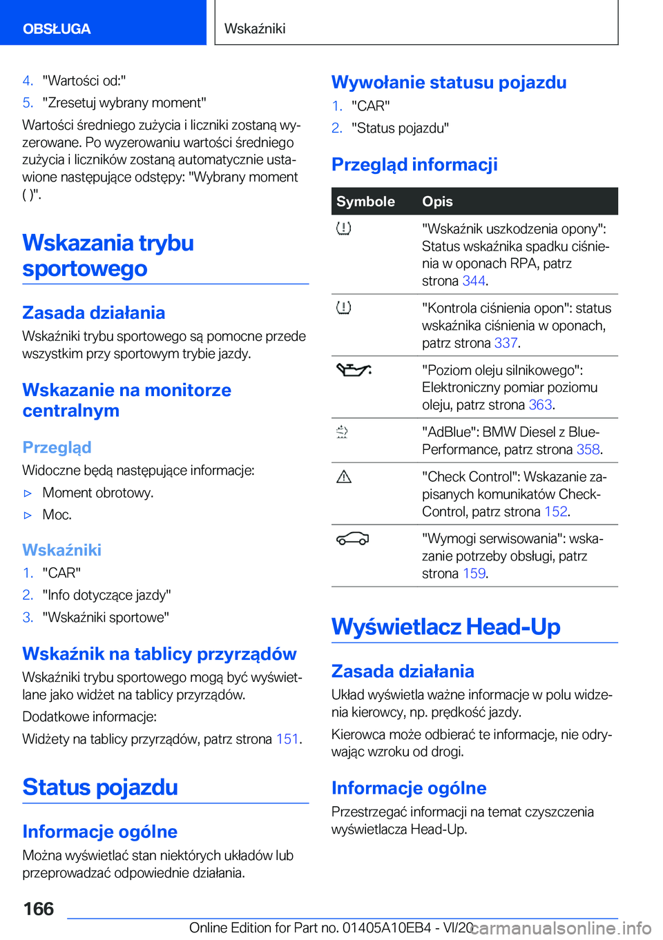 BMW X3 2021  Instrukcja obsługi (in Polish) �4�.��W�a�r�t�o�c�i��o�d�:��5�.��Z�r�e�s�e�t�u�j��w�y�b�r�a�n�y��m�o�m�e�n�t�
�W�a�r�t�o�c�i��r�e�d�n�i�e�g�o��z�u9�y�c�i�a��i��l�i�c�z�n�i�k�i��z�o�s�t�a�n�